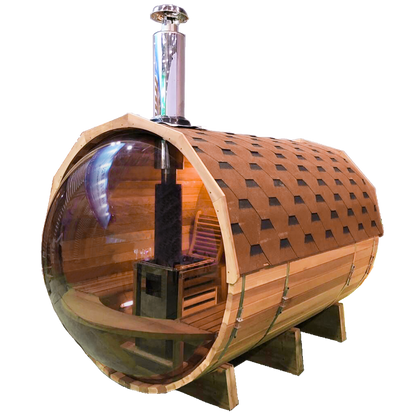 Peaks Wood Barrel Sauna