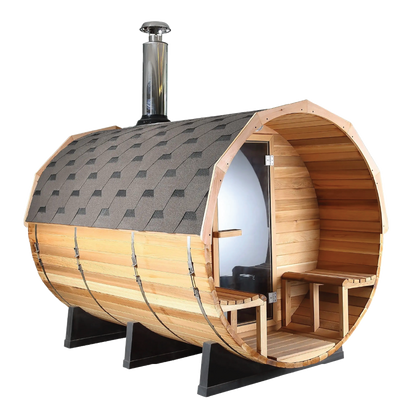 Peaks Wood Barrel Sauna